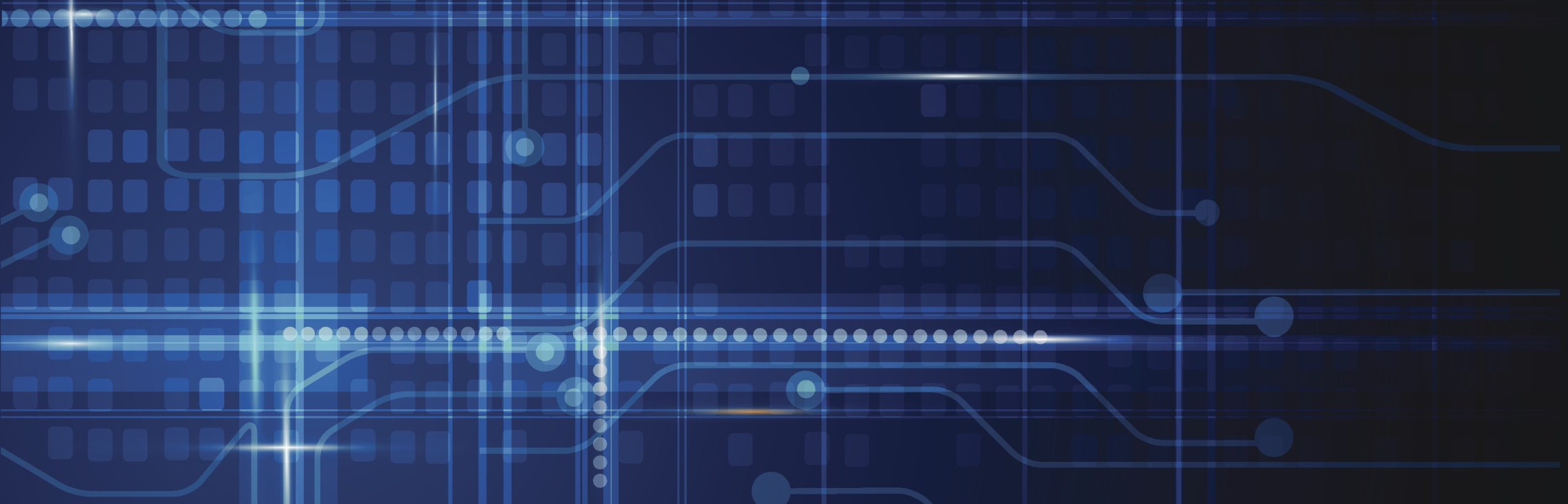 Blue abstract technology with circuit lines